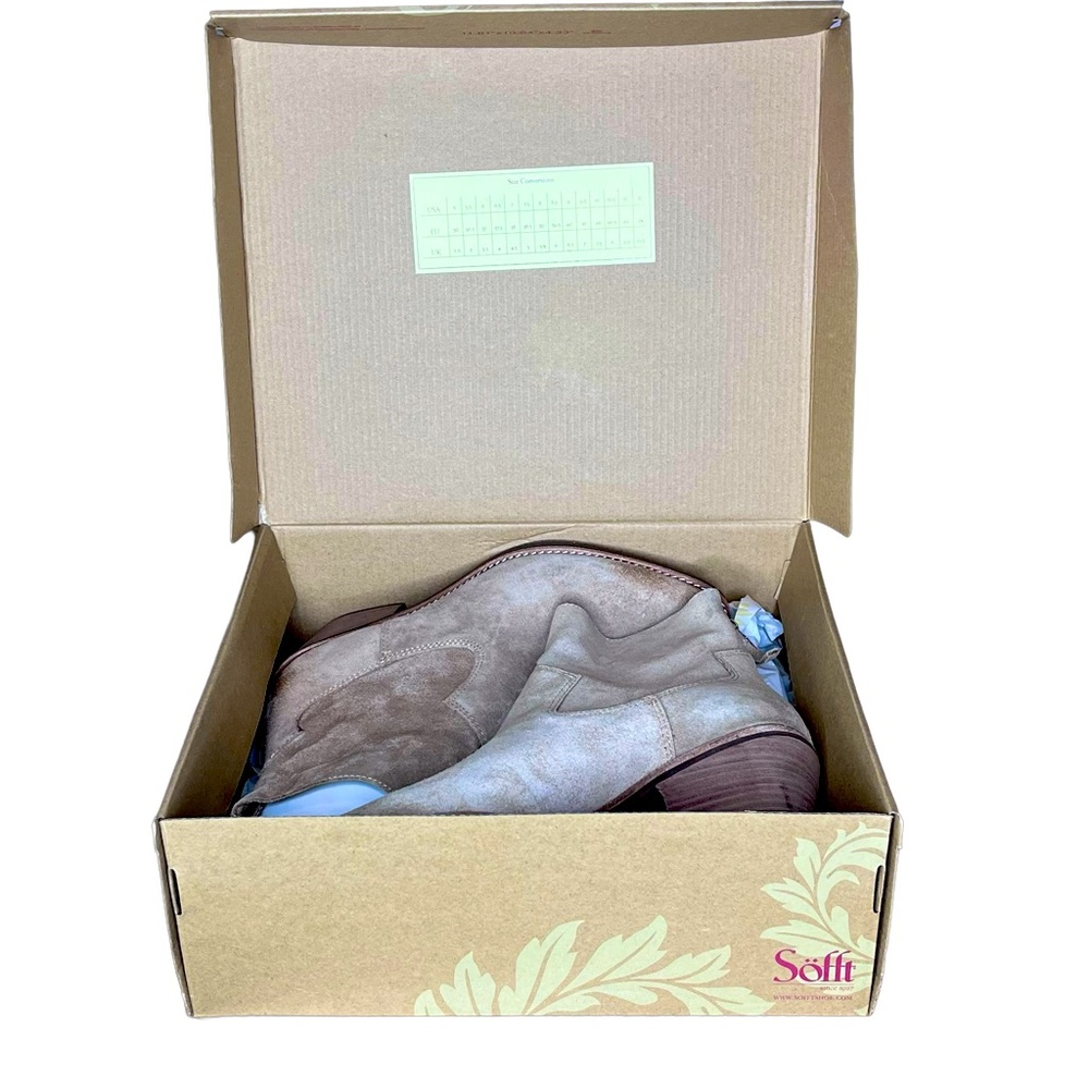 Sofft Annabell Suede Bootie Tan New in Box Size 7.5 - Picture 6 of 7
